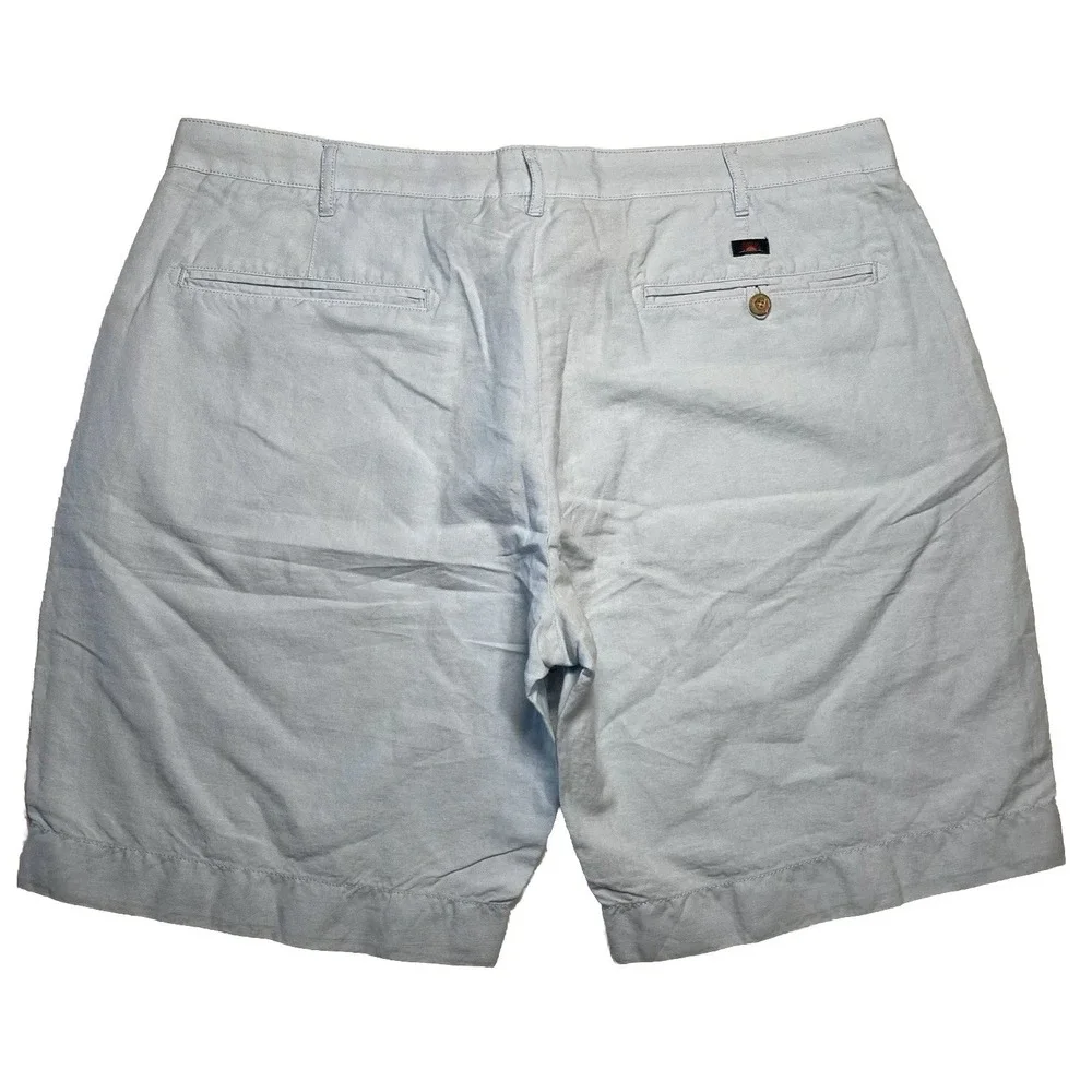 Faherty Brand Men's Shorts Blue Linen Blend Size 38‎